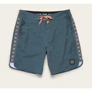 NEW! Howler Brothers Mens Bruja Deluxe Boardshorts Elixir Blue 32 Heed The Call!
